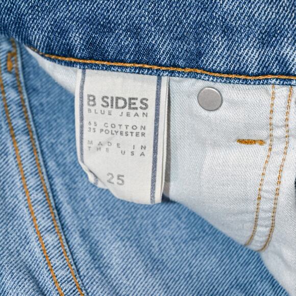 B SIDES Women's Straight Leg Denim Jeans 5-Pocket size 25 - Picture 8 of 12